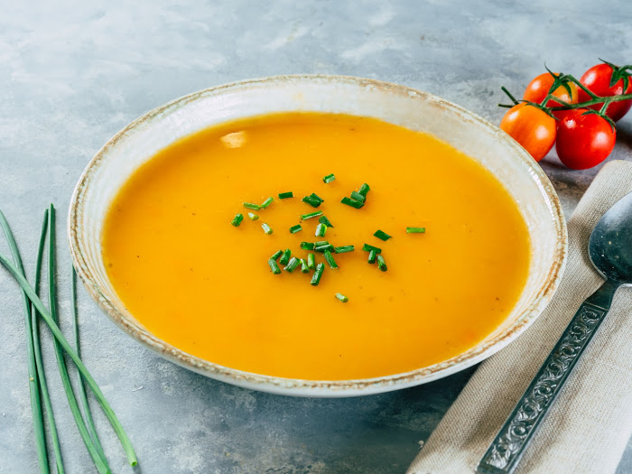 Orange vegetable soup 
