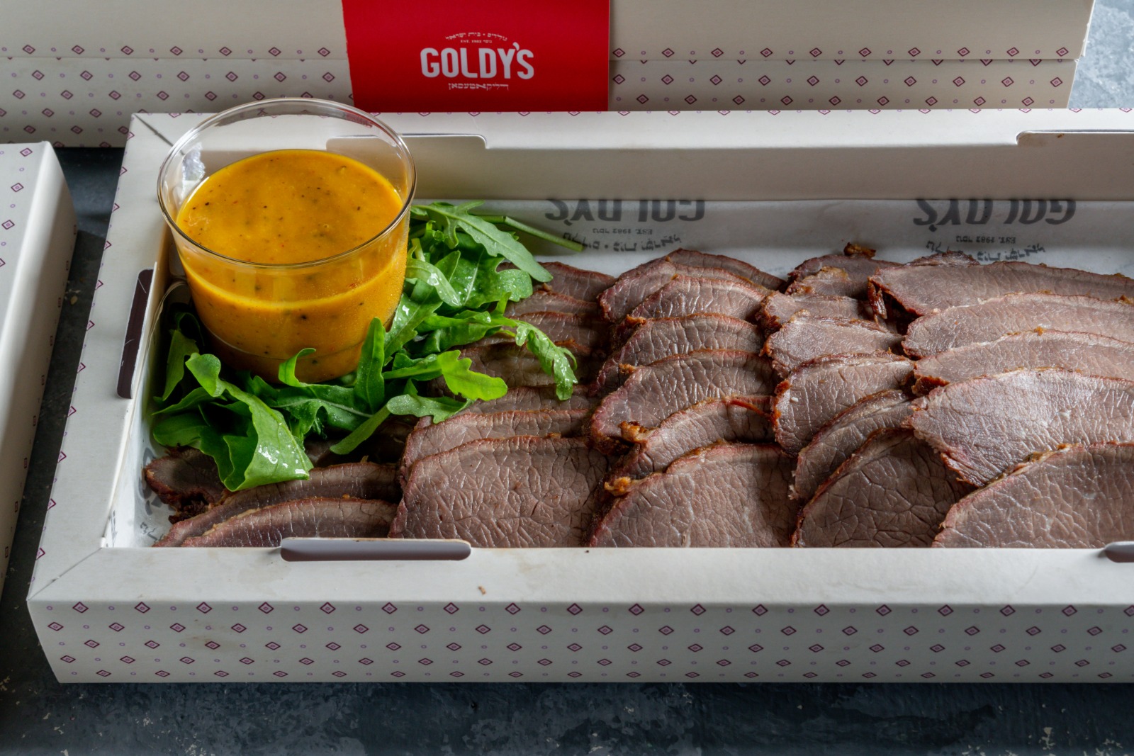A Tray of the Roastbeef from the Meat Smoker