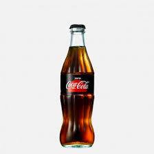 A glass bottle of Coca-Cola